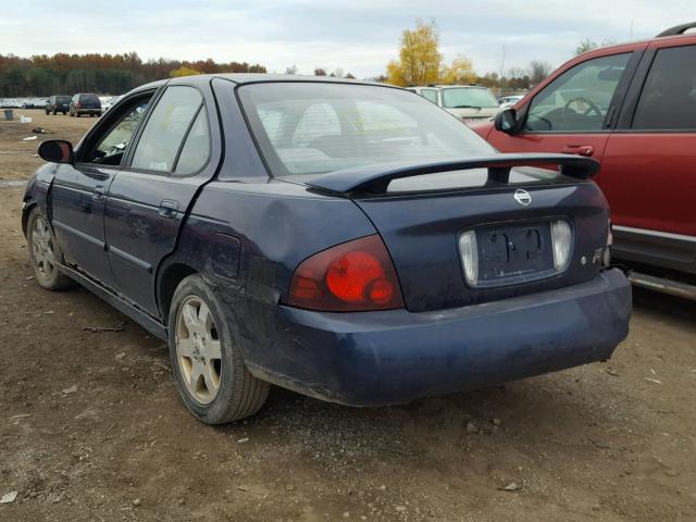 3N1AB51D95L529585 - 2005 NISSAN SENTRA SE- BLUE photo 3