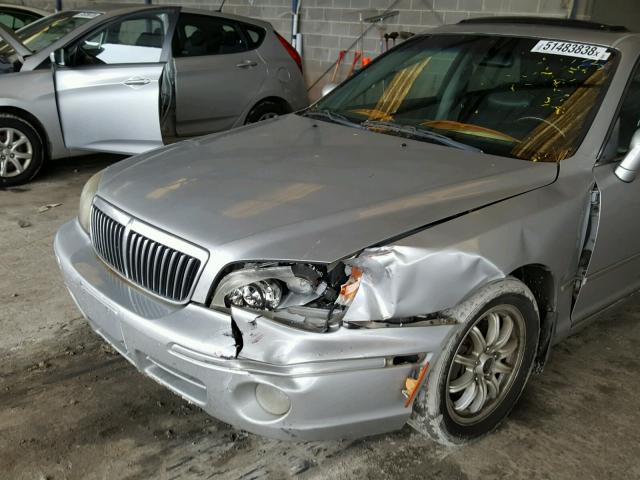 KMHFU45E32A235463 - 2002 HYUNDAI XG 350 SILVER photo 9