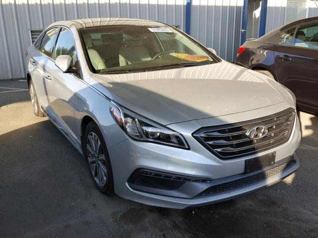 5NPE34AF6GH261038 - 2016 HYUNDAI SONATA SPO SILVER photo 1