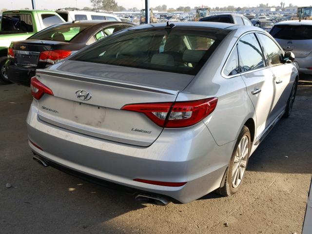 5NPE34AF6GH261038 - 2016 HYUNDAI SONATA SPO SILVER photo 4