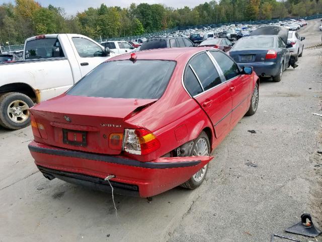 WBAEW534X5PN39124 - 2005 BMW 330 XI RED photo 4