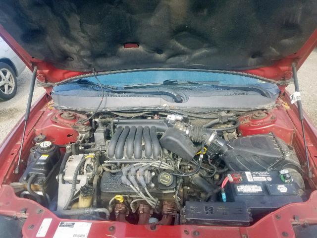 1FAFP55U71G188559 - 2001 FORD TAURUS SES RED photo 7