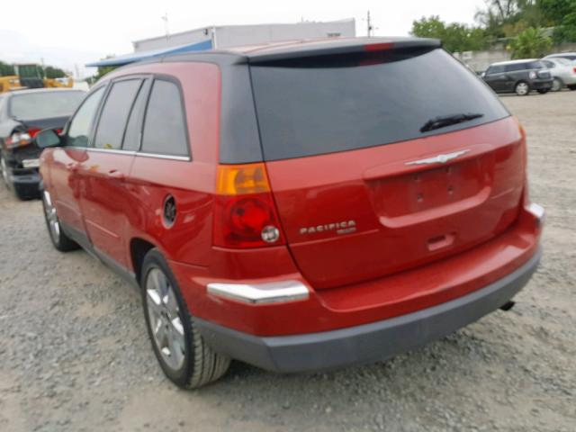 2C4GM68455R656933 - 2005 CHRYSLER PACIFICA T RED photo 3