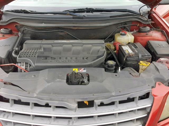 2C4GM68455R656933 - 2005 CHRYSLER PACIFICA T RED photo 7