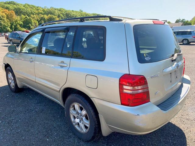 JTEGF21A630115721 - 2003 TOYOTA HIGHLANDER GOLD photo 3