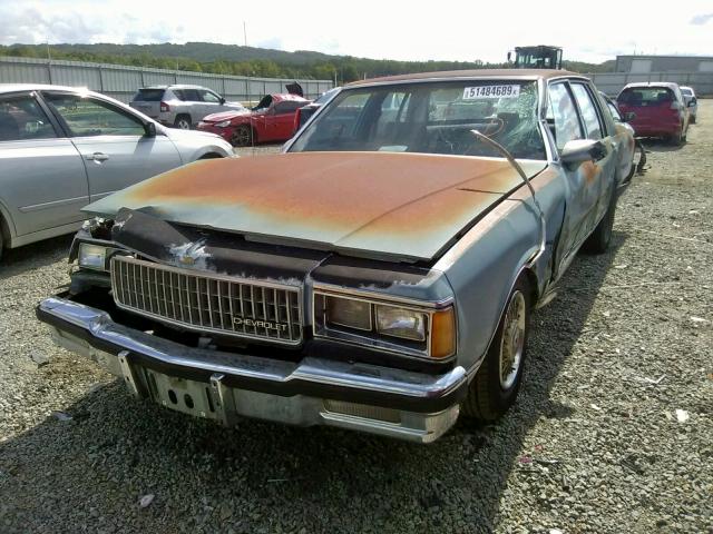 1G1BN69H1GY116849 - 1986 CHEVROLET CAPRICE CL BLUE photo 2