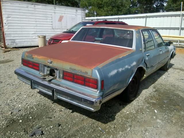 1G1BN69H1GY116849 - 1986 CHEVROLET CAPRICE CL BLUE photo 4