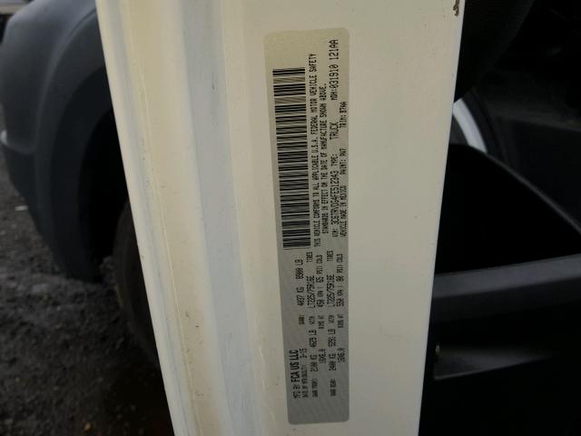 3C6TRVDG4FE512343 - 2015 RAM PROMASTER 白色 照片 10