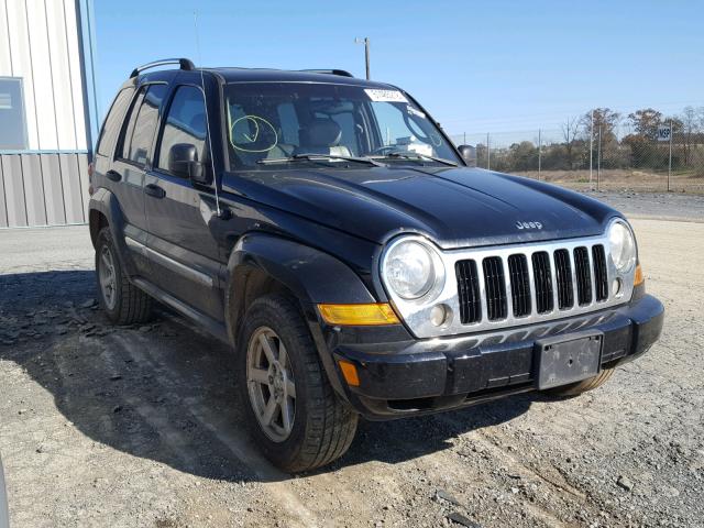 1J4GL58K85W693519 - 2005 JEEP LIBERTY LI BLACK photo 1