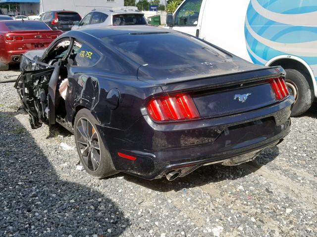 1FA6P8TH5G5259527 - 2016 FORD MUSTANG BLACK photo 3