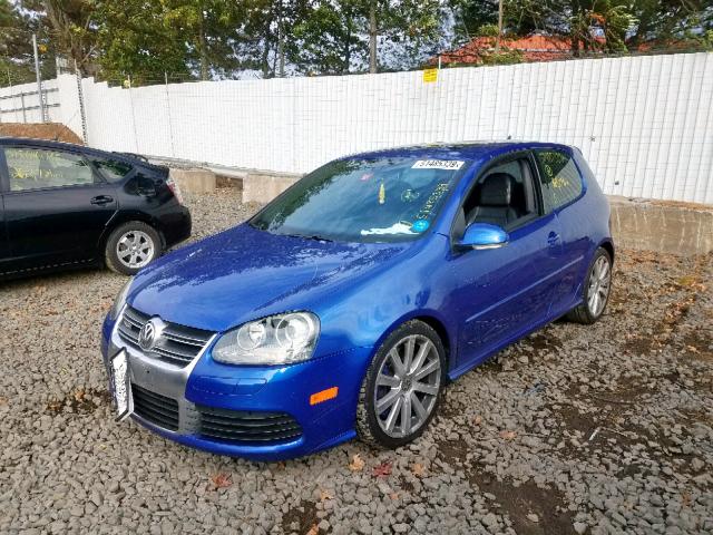 WVWKC71K58W061376 - 2008 VOLKSWAGEN R32 BLUE photo 2