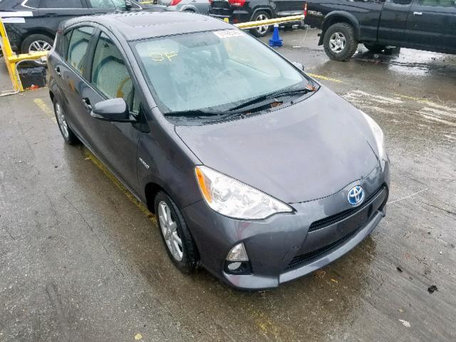 JTDKDTB3XC1028893 - 2012 TOYOTA PRIUS C GRAY photo 1