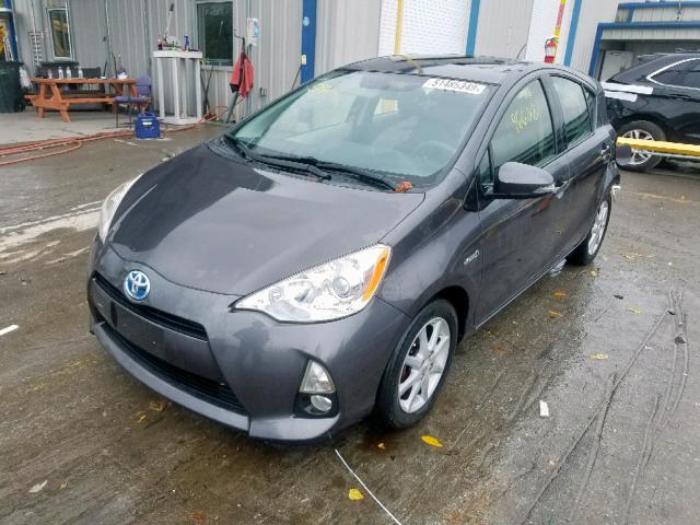 JTDKDTB3XC1028893 - 2012 TOYOTA PRIUS C GRAY photo 2