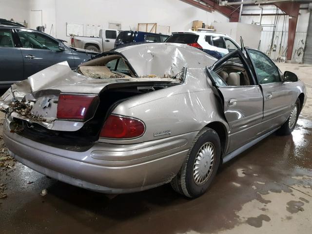 1G4HR54K01U298153 - 2001 BUICK LESABRE LI GOLD photo 4