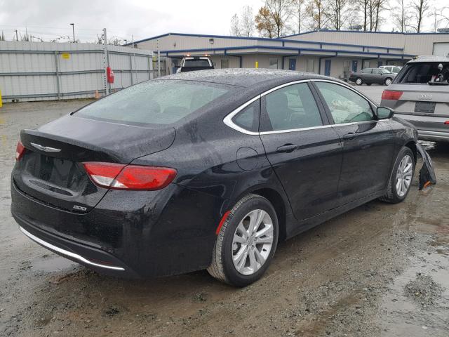 1C3CCCAB6GN157569 - 2016 CHRYSLER 200 LIMITE BLACK photo 4