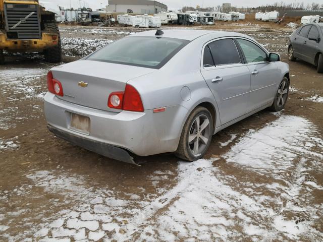 1G1ZC5E03CF110880 - 2012 CHEVROLET MALIBU 1LT SILVER photo 4