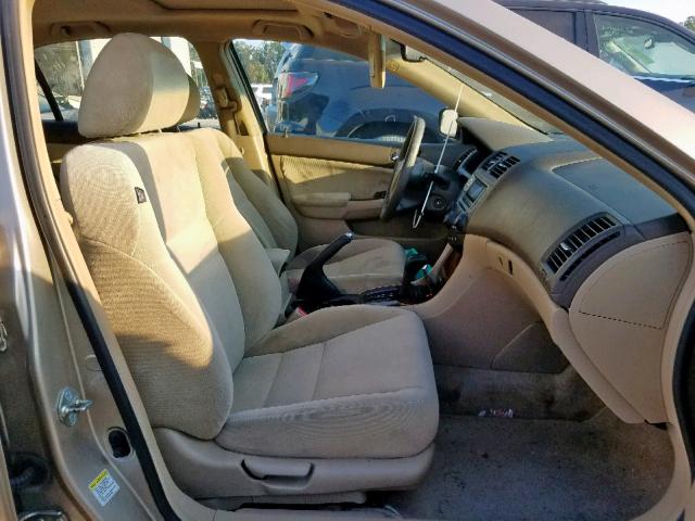 1HGCM56726A151087 - 2006 HONDA ACCORD EX BEIGE photo 5