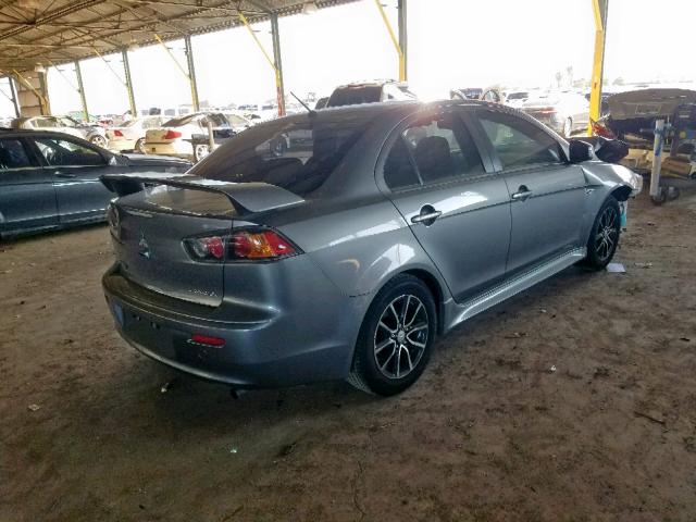 JA32U2FU5HU015664 - 2017 MITSUBISHI LANCER ES GRAY photo 4