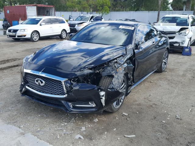 JN1CV7EK7JM200517 - 2018 INFINITI Q60 BASE BLACK photo 2