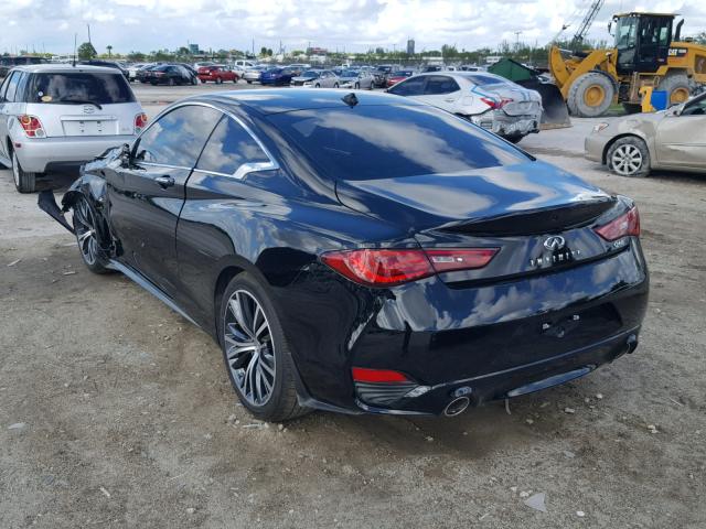 JN1CV7EK7JM200517 - 2018 INFINITI Q60 BASE BLACK photo 3