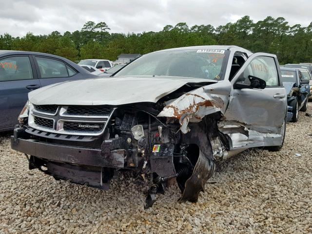 1B3BD4FB5BN501454 - 2011 DODGE AVENGER EX SILVER photo 2