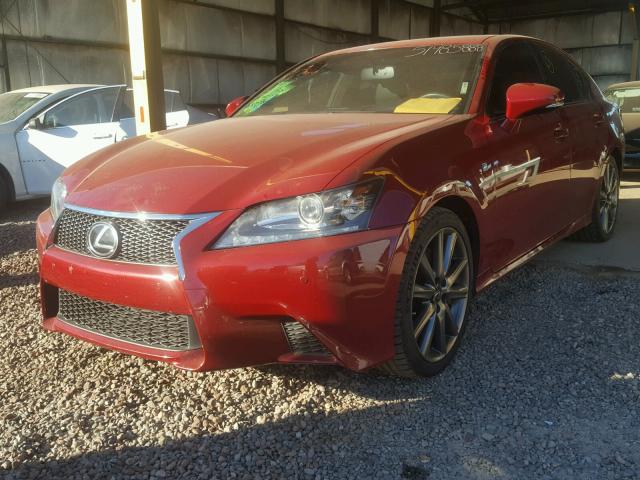 JTHBE1BL7D5003721 - 2013 LEXUS GS 350 RED photo 2