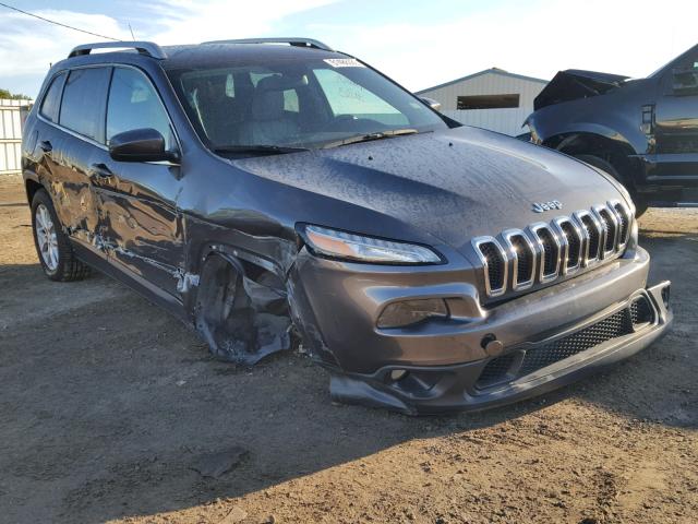 1C4PJLCS6EW170572 - 2014 JEEP CHEROKEE L GRAY photo 1