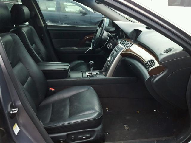 JH4KB16505C010771 - 2005 ACURA RL GRAY photo 5