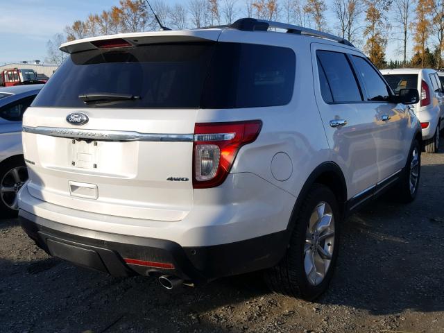 1FMHK8F87BGA11964 - 2011 FORD EXPLORER L WHITE photo 4