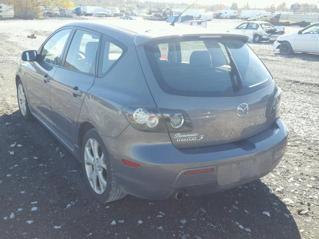 JM1BK343071742492 - 2007 MAZDA 3 HATCHBAC GRAY photo 3