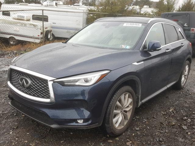 3PCAJ5M33KF108099 - 2019 INFINITI QX50 ESSEN BLUE photo 2