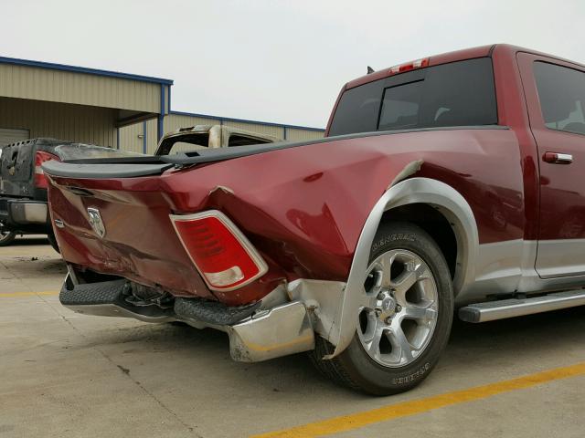 1C6RR6VT2FS523270 - 2015 RAM 1500 LARAM MAROON photo 9