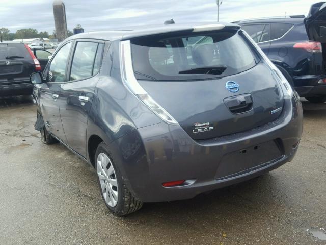 1N4AZ0CP1DC409203 - 2013 NISSAN LEAF S BLUE photo 3