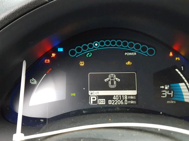 1N4AZ0CP1DC409203 - 2013 NISSAN LEAF S BLUE photo 8