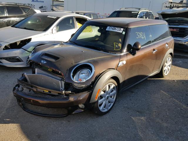 WMWMM3C54ATZ33704 - 2010 MINI COOPER S C BROWN photo 2