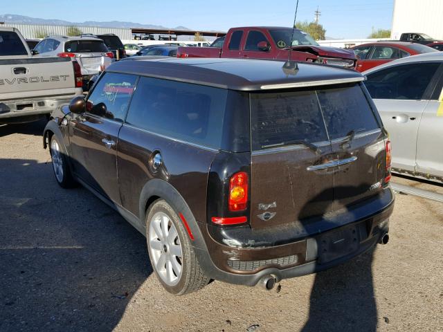 WMWMM3C54ATZ33704 - 2010 MINI COOPER S C BROWN photo 3