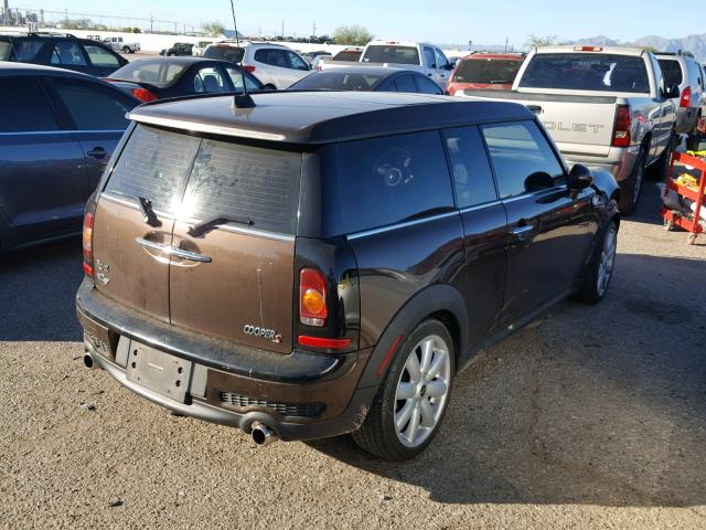 WMWMM3C54ATZ33704 - 2010 MINI COOPER S C BROWN photo 4