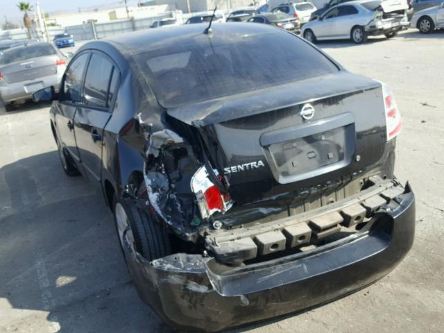 3N1AB61EX8L607813 - 2008 NISSAN SENTRA 2.0 BLACK photo 3