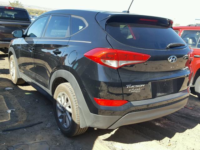 KM8J23A49HU328549 - 2017 HYUNDAI TUCSON SE BLACK photo 3