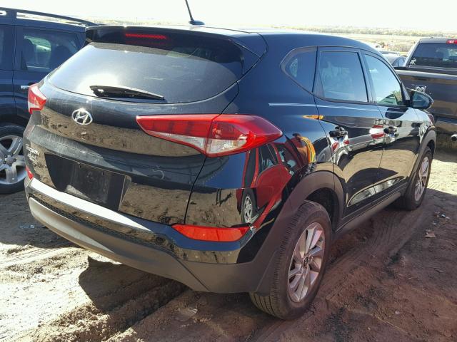 KM8J23A49HU328549 - 2017 HYUNDAI TUCSON SE BLACK photo 4