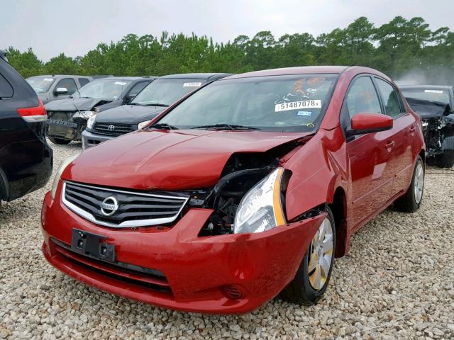 3N1AB6AP9AL634752 - 2010 NISSAN SENTRA 2.0 BURGUNDY photo 2