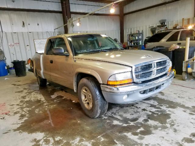 1B7GL42N92S625140 - 2002 DODGE DAKOTA SLT GOLD photo 1