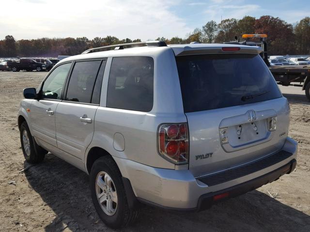 5FNYF18298B045240 - 2008 HONDA PILOT VP SILVER photo 3