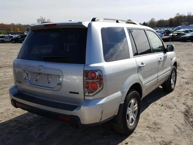 5FNYF18298B045240 - 2008 HONDA PILOT VP SILVER photo 4