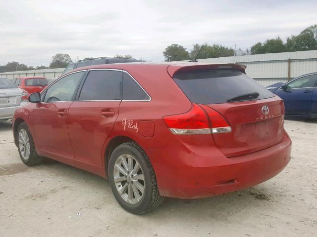 4T3ZE11AX9U009366 - 2009 TOYOTA VENZA BASE RED photo 3