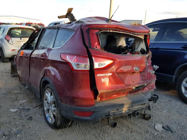 1FMCU0J90DUA52933 - 2013 FORD ESCAPE TIT RED photo 3