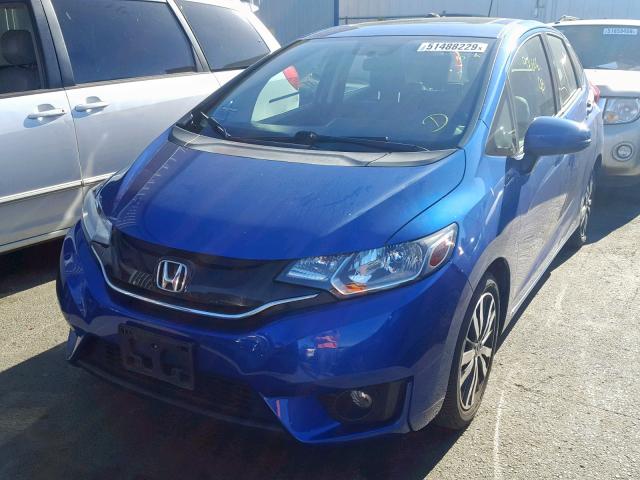 3HGGK5H82FM747669 - 2015 HONDA FIT EX BLUE photo 2