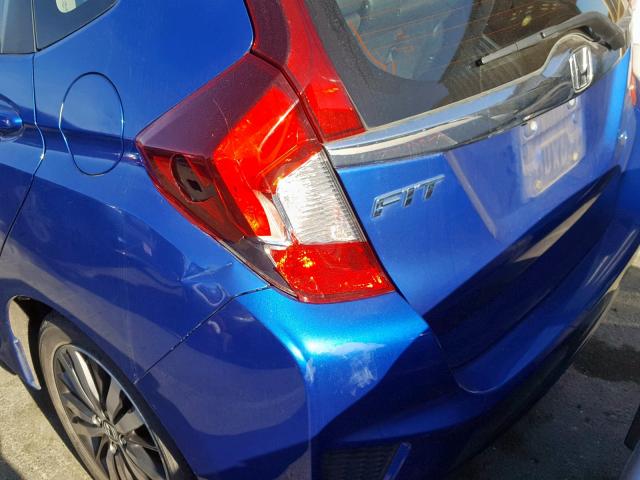 3HGGK5H82FM747669 - 2015 HONDA FIT EX BLUE photo 9