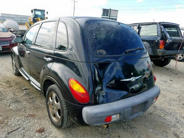 3C8FY68B12T229528 - 2002 CHRYSLER PT CRUISER BLACK photo 3