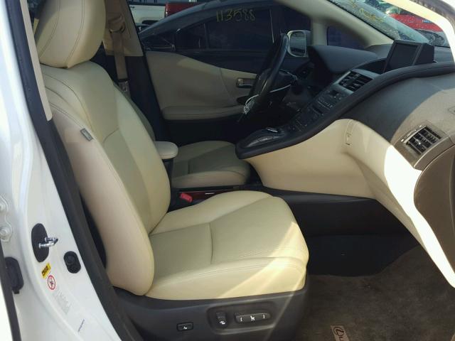 JTHBB1BA5A2025818 - 2010 LEXUS HS 250H WHITE photo 5